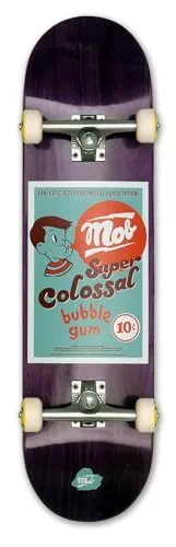 MOB Skateboard Bubble 8.25 Complete - Komplettboard in Lila - Cruiserboard aus 7 Schichten Ahornholz für exzellente Stabilität und Langlebigkeit, ideal für Anfänger und Profis. Komplett montiert und sofort fahrbereit!