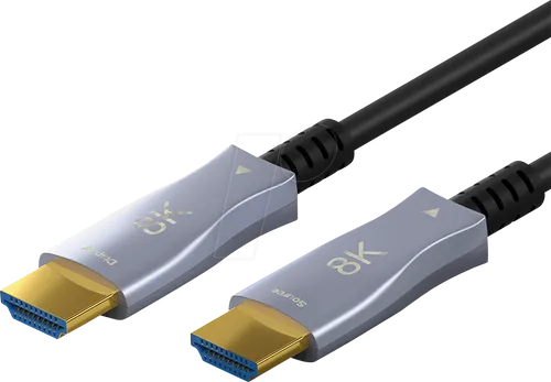 GOOBAY 65563 - Aktiv Optisches HDMI Kabel 8K 60Hz, 70 m
