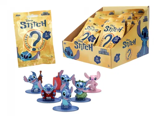 JADA Stitch Metal Figur 4cm - Simba Toys - Action- & Spielfiguren, detailgetreue Nachbildung des beliebten Stitch-Charakters für Sammler und Fans.