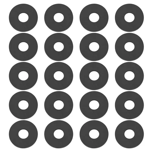 M6 Gummi-Unterlegscheibe flach 19,5 x 6,7 x 1,5 mm Dichtungsring 100 Stück