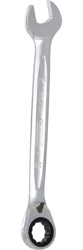 KS Tools 503.4624 Ringratschenmaulschlüssel 24mm - Werkzeug-Sets mit FlankTraction-Profil, 15° abgewinkeltem Ratschenkopf und 72 Zähnen für präzises Arbeiten.