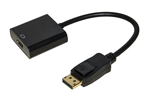 Link Accessori LKADAT20 Videokabel-Adapter 0,15 m DisplayPort HDMI - Monitorzubehör für kristallklare 4K-Bilder, ideal für aufgeräumte Setups und unterwegs dank kompaktem Design und geringem Gewicht von nur 45 g.