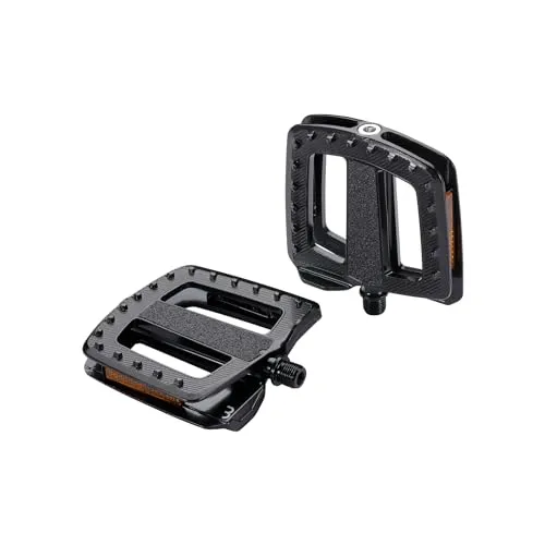 BBB ErgoBase HP Trekking Pedale 100 x 110mm schwarz - Ergonomische Fahrradpedale für E-Bikes und Lastenräder, mit großer Plattform für optimalen Komfort und doppelten Reflektoren für erhöhte Sicherheit.