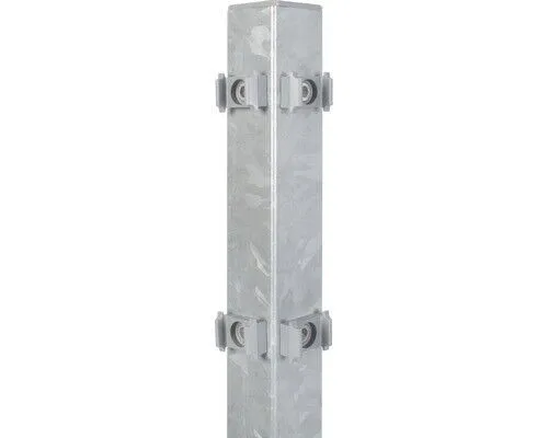 Eckpfosten ALBERTS Klemmlasche für Doppelstabmatte 6 x 6 x 200 cm
