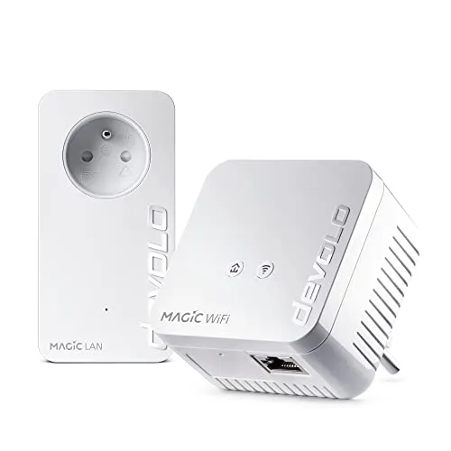 Devolo Magic 1 WiFi mini Starter Kit - Powerline WLAN Starter Kit für schnelles Internet über Stromleitungen, mit 1 GBit/s DLAN und einfacher Installation.