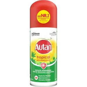 Autan Mückenspray Tropical Mückenschutz Dry, gegen Mücken, Spray, 100ml