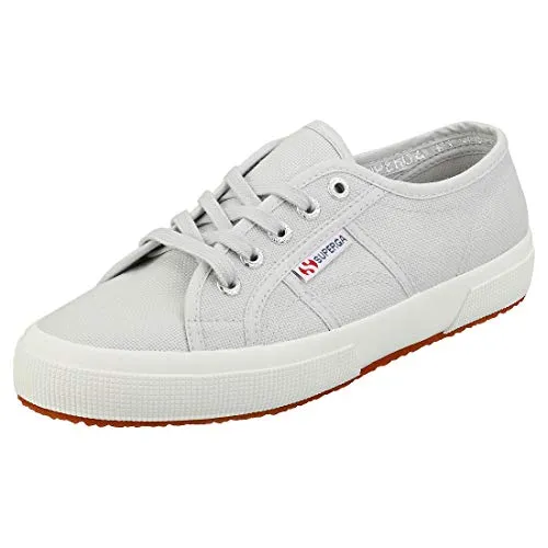 Superga Unisex 2750 COTU Classic Sneaker in Grau - Damen-Sneaker aus atmungsaktiver Baumwolle mit vulkanisierter Gummisohle für optimalen Komfort und Stil.