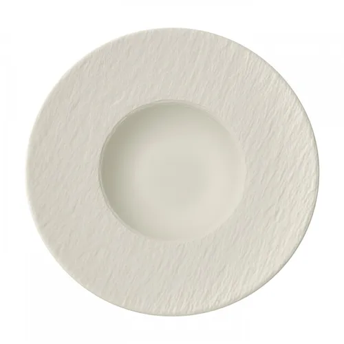 Villeroy & Boch Pastateller Manufacture Rock Blanc - Eleganter Pastateller aus der Manufacture Rock Kollektion, ideal für stilvolle Tischdekoration und langlebige Nutzung.