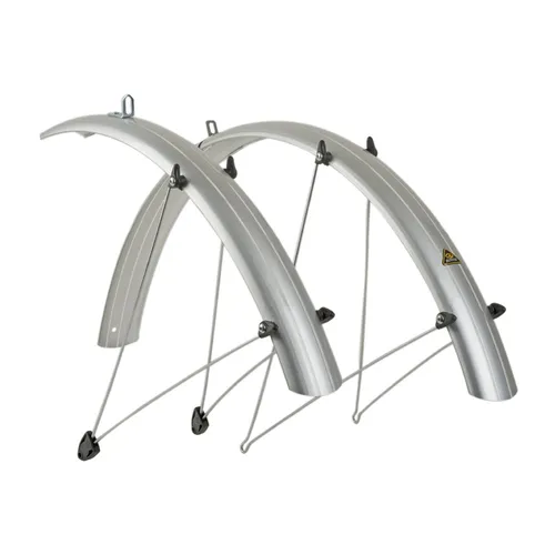 Radschutz Satz Author 26 Zoll Fahrrad Schutzblech Set Kunststoff silber 60mm