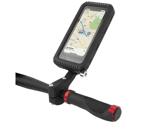 MidGard Smartphone-Halterung Universal Fahrrad Roller Motorrad Lenker Halterung f. Handy Wetterfest, (Wetterfest, Spritzwasserschutz)