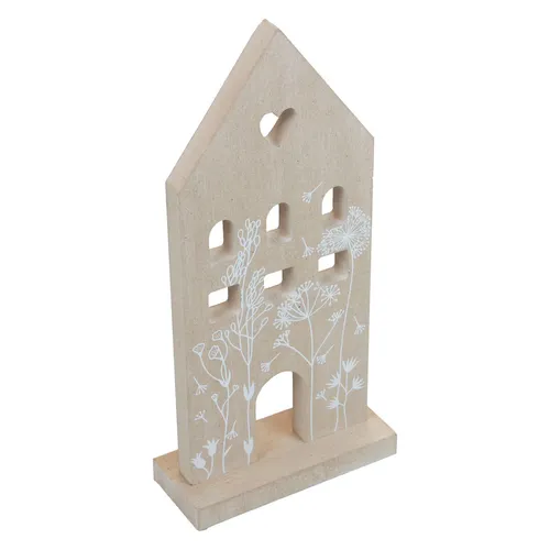 Holzhaus Tischaufsteller Dekohaus MDF Frühlingsdeko 28,5cm