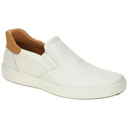 Ecco 47083450104 Slipper weiß 39 EU - Sneaker in Größe 39, aus hochwertigem Echtleder und mit sportlichem Gummizug für einfachen Einstieg. Ideal für lässige Outfits und höchsten Komfort.