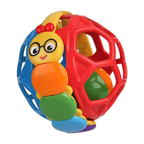 Baby Einstein, 30974 Bendy Ball mit Rassel aus einfach zu greifendem, BPA-freiem Material, leicht zu reinigen, ideale Größe zum Mitnehmen