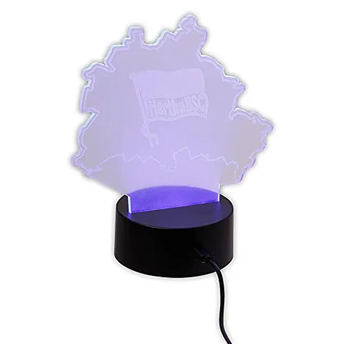 Hertha BSC Berlin LED Lampe Licht Karte Berlin
