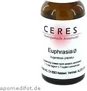 CERES Euphrasia Urtinktur 20 ml - Arzneimittel zur Unterstützung der Augenpflege, hilft bei gereizten und müden Augen.