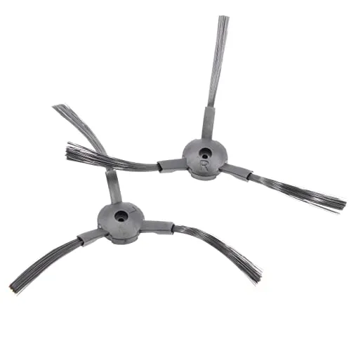 vhbw 2X Seitenbürste kompatibel mit Medion MD16192, MD18500, MD18501, MD18600 Saugroboter - Reinigungsbürsten Set, Links/rechts, schwarz