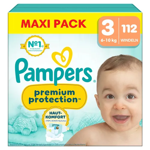 Pampers Premium Protection Gr.3 Midi 6-10kg Maxi Pack Windeln