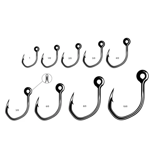 VMC 7268 Techset Inline Hook - Einzelhaken, Größe/Packungsinhalt:Gr. 2/0 / 6 Stück