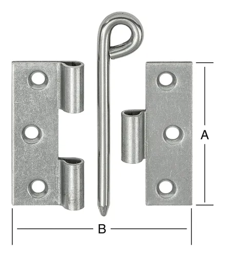 VORMANN Kulissenscharnier B90xH60mm geschlagen blank von Vormann