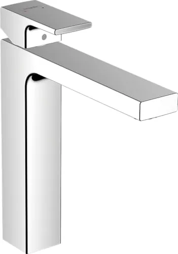 hansgrohe Vernis Shape Waschtischarmatur 71591000 - Waschtischarmatur mit komfortabler Ausladung von 110 mm, EcoSmart-Technologie für effizienten Wasserverbrauch und ideal für Durchlauferhitzer geeignet.