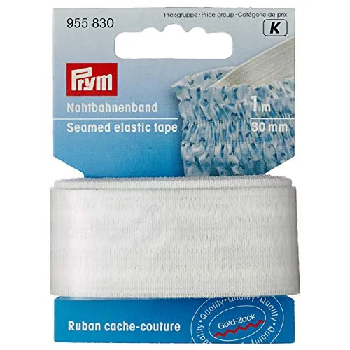 Prym 955830 Nahtbahnenband 30 mm rohweiß