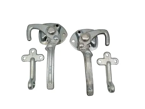 HGW Bordwandverschluss Set Gr. 1 mit Druckknopfsicherung und Einfallösen - Winkelhebelverschluss Anhänger