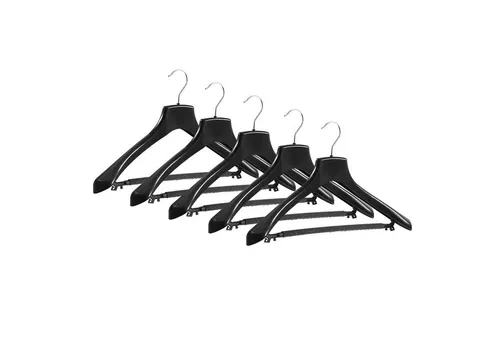 maDDma Kleiderbügel 5 Kunststoff Kleiderbügel Wäschebügel mit o. ohne Hosensteg, (5er Sparpaket), Variante 4