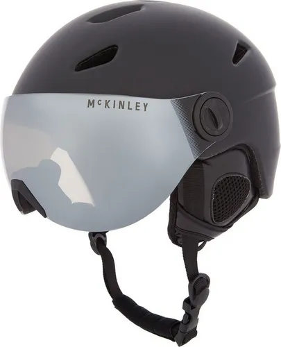 McKINLEY Herren Ski-Helm Pulse S2 Visor HS-01 - Skihelm mit INMOLD-Konstruktion für optimalen Schutz und passiver Belüftung. Verspiegeltes Visier der Kategorie 2 schützt vor UV-Strahlung. Erhältlich in drei Größen für perfekten Sitz.