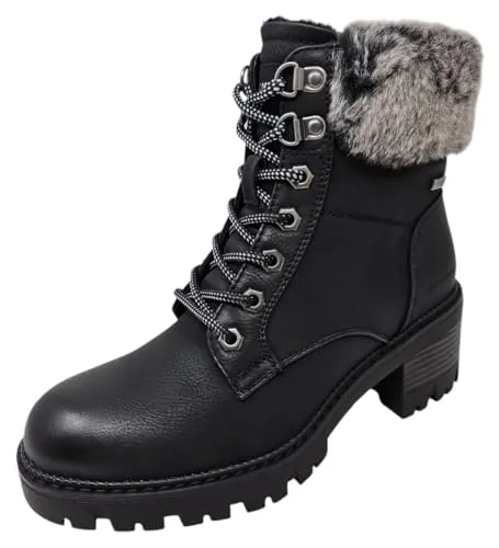 TOM TAILOR Stiefelette mit TEX-Membran schwarz 41 EU - Wanderschuhe mit wärmendem Innenfutter und TEX-Membran für optimalen Schutz vor Nässe, ideal für Outdoor-Aktivitäten.