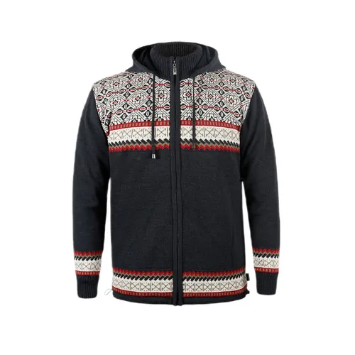 Kama Sweater Pullover 3097 Full Zip mit Nordischen Muster, graphitegrau, Herren, Größe: L - Der 3097 Pullover ist ideal für Outdoor-Aktivitäten und Freizeit. Mit winddichtem Futter und hochwertiger Merinowolle bietet er optimalen Komfort und Stil. Perfekt für jeden Kleiderschrank!