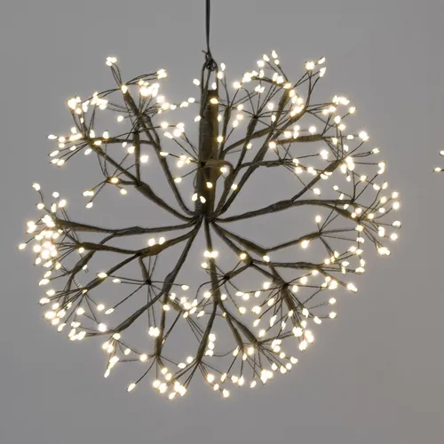 LED Deko Kugel mit Funkeleffekt D. 30cm schwarz mit 360 LEDs Formano W25