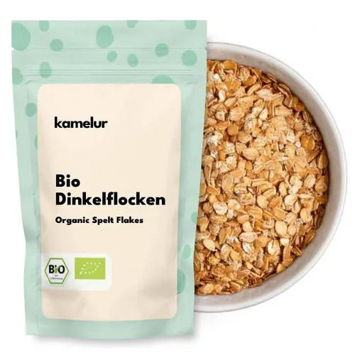 500g Bio Dinkelflocken Vollkorn, ohne Zusätze BIO 15,80 EUR/kg