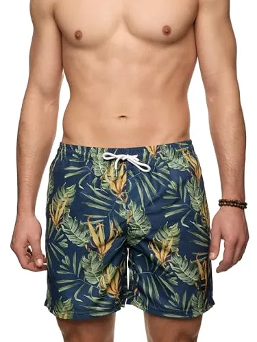 Indicode Herren INTonino Badehose – Stylische Badeshorts für Männer - Genieße den Sommer mit dieser stylischen Badehose! Elastischer Bund und superweiches Material für hohen Komfort. Praktische Seitentaschen bieten Platz für Essentials. Ideal für entspannte Tage am Strand.