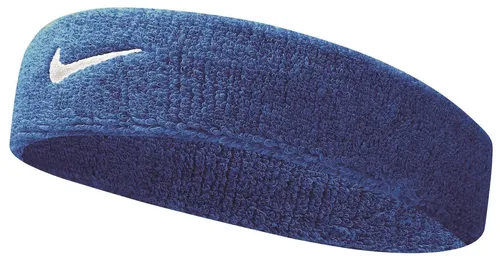 Nike Stirnband Swoosh (70% Baumwolle) royalblau - 1 Stück