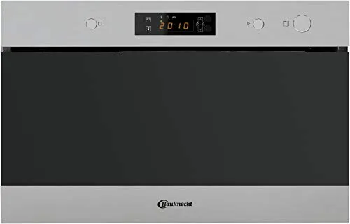 Bauknecht EMNK3 2138 IN Einbau-Mikrowelle Edelstahl - Mikrowelle mit 750 Watt Leistung, Rapid-Start und Rapid-Defrost Funktionen für schnelles Erwärmen und schonendes Auftauen, ideal für moderne Küchen.
