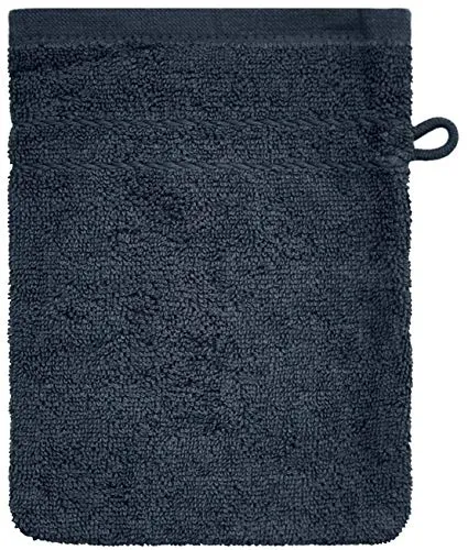 Dyckhoff Waschhandschuh Kristall Anthrazit - Grau 16 x 21 cm