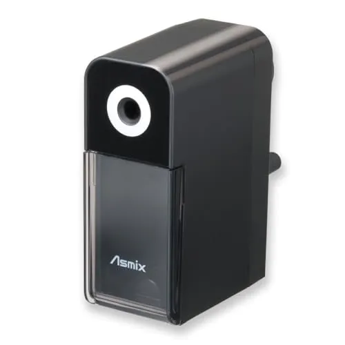 Art Pencil Sharpener Black PSL124 Zeichenstiftspitzer, Langspitzer Bleistiftspitzer, Minenspitze max.19mm, verstellbare Spitzen, Skizze/Dessin/Art Asmix(Japan Import)