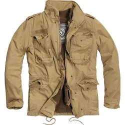 Brandit M-65 Giant Textiljacke - Camel - XXL - Funktionsjacke mit austrennbarer Innenjacke und Kapuze im Kragen, ideal für Outdoor-Aktivitäten und robusten Einsatz.