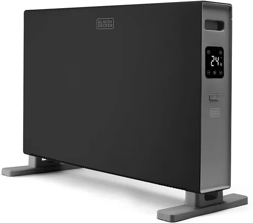 BLACK+DECKER BXCSH2001E Konvektorheizung - Elektroheizkörper mit 2000W Leistung, 2 Heizstufen, Timer und Überhitzungsschutz für optimale Sicherheit und eine wohlige Wärme in Räumen bis 30m².