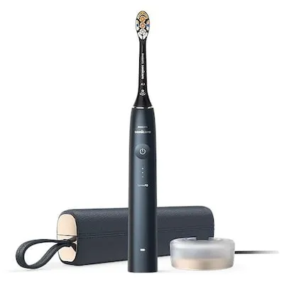 Philips Prestige 9900 HX9992 Zahnbürste - Mitternachtsblau - Elektrische Zahnbürste mit Bluetooth-Konnektivität, automatischer Abschaltung und ergonomischem Design für optimale Mundpflege.