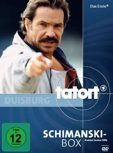 Tatort: Schimanski-Box - 4 DVDs - Beliebte Krimi-Box mit 4 spannenden Fällen, ideal für Fans von Schimanski und fesselnden Geschichten. Freigegeben ab 12 Jahren.