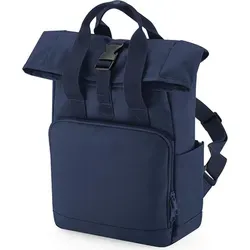 BagBase BG118S | Recycled Mini Twin Handle Roll-Top Backpack - Farbe: Navy Dusk - Größe: 23 x 32 x 11 cm - Blau