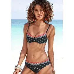 Lascana Damen Bügel-Bikini-Top - Bikinioberteile für Damen, im angesagten Druck mit verstellbaren Trägern, perfekt zum Mixen nach Lust und Laune.