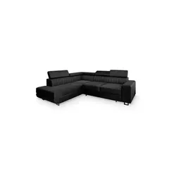 Masseno Ecksofa NOLA L-S mit Schlaffunktion - Ecksofa mit Bettkasten, elegantes Design und vielseitige Schlaffunktion für unvergessliche Momente der Entspannung und zusätzlichen Stauraum im Wohnzimmer.