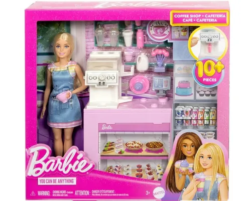 Zestaw z lalką baristką Barbie Kawiarnia Mattel 194735235568