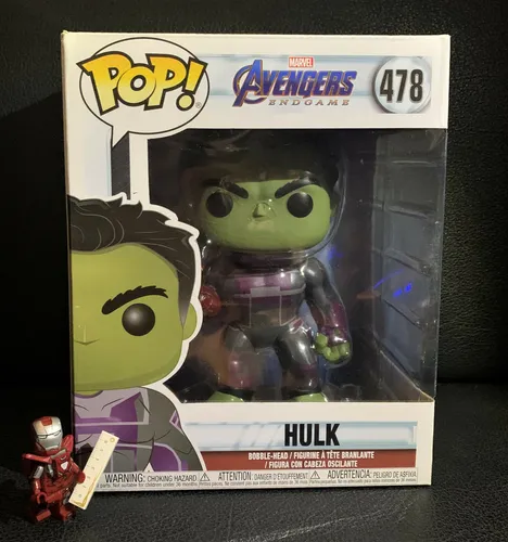 Funko POP Avengers Endgame Hulk #478 - 6 Inch Vinyl Figur - Aufstellfigur aus Vinyl, originalverpackt und ideal für Sammler, zeigt Hulk aus Avengers: Endgame in detailgetreuer Ausführung.