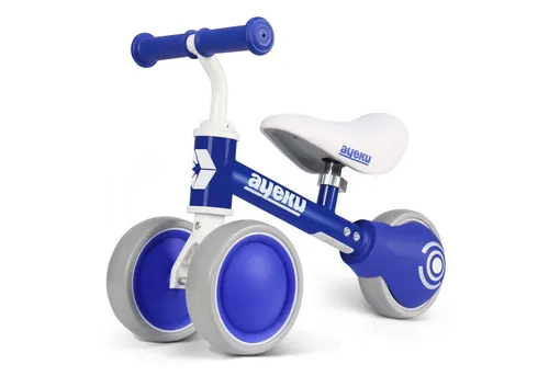 Ayeku Laufrad Laufrad Kinder 1–3 Jahre mit verstellbarem Sitz und leisen Rädern Blau