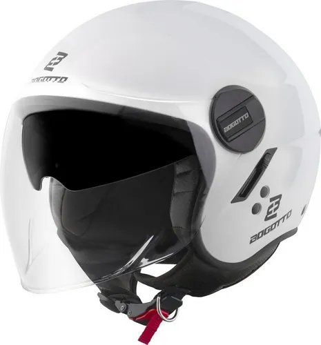 Bogotto Motorradhelm H595-1 SPN - Motorradhelm mit elegantem Design, integriertes Sonnenvisier und waschbarem Innenfutter für höchsten Komfort bei jeder Fahrt.