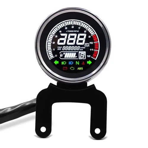 Zaddox Digital Tachometer für Yamaha XSR 900 / 700 FGX - Universal Digital Tachometer mit LCD-Anzeige für optimale Sichtbarkeit. Ideal für Motorräder, bietet zahlreiche Funktionen wie Drehzahlmesser und Gesamtkilometerzähler. Kompakt und vielseitig einsetzbar.