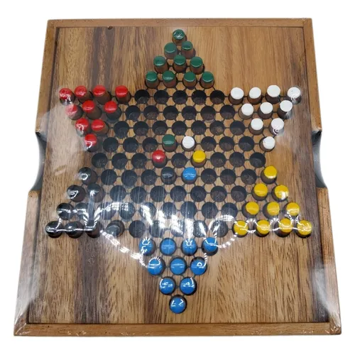 LOGOPLAY Halma Gr. S - Stern Halma - Chinese Checkers - Strategiespiel - Gesells